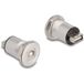 Delock 88194 USB 2.0 type-A naar type-B inbouwbus aluminium 1 stuk(s)