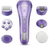 Zeri Ladyshave voor Vrouwen 7 in 1 - Scheerapparaat - Bikinitrimmer - Epilator - Waterdicht - Eeltverwijderaar - Roze