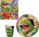 Merkloos Enfants Fête de dinosaures ensemble de vaisselle pour 8 Enfants