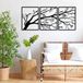 Ibenzoa® Set de trois branches en métal - Design moderne et industriel