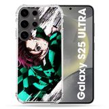 Cokitec Samsung Galaxy S25 Ultra Hoesje - Versterkt - Manga Demon Slayer Tanjiro