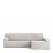 Eysa Bi-elastische bankhoes voor chaise longue, met lange mouw, rechterkant rechts, kleur ecru, design Harlem