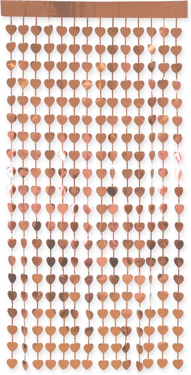 Folat Deur Gordijn Hartjes Rosé Goud - 2 Meter