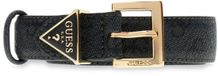 GUESS Noelle Adjustable Belt H25 W105 Coal Logo donkergrijs