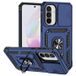 Samsung Coque Hybride à Anneau Rotatif avec Protection pour Appareil Photo - Bleu