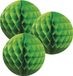 Merkloos / Sans marque Fest-Dekor Gmbh Papieren kerstballen - 3x - groen - 10 cm