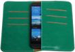 Best Cases Groen Pull-up Medium Pu portemonnee wallet voor HTC One SV