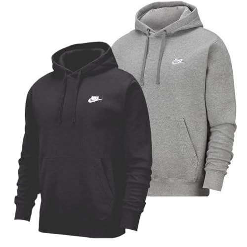 NIKE - nike sportswear club fleece pullove - Hooded sportcasual heren - Blauw