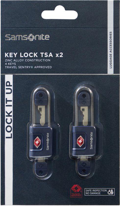 Samsonite Kofferslot - TSA Slot (2 stuks) - Blauw