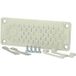 Fibox FMF 50 Plaque de passage de câble Avec bride Polycarbonate Gris-blanc (RAL 7035) 1 pièce