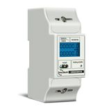 Velleman Professionele kWh meter, 1 fase, voor DIN-railmontage, met resetbare dagteller, totaalteller, lcd-scherm en pulsled, max. 80 A