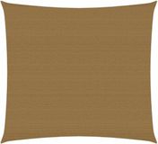 vidaXL Zonnezeil 2,5x2,5 m HDPE Taupe