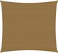 vidaXL Zonnezeil 2,5x2,5 m HDPE Taupe