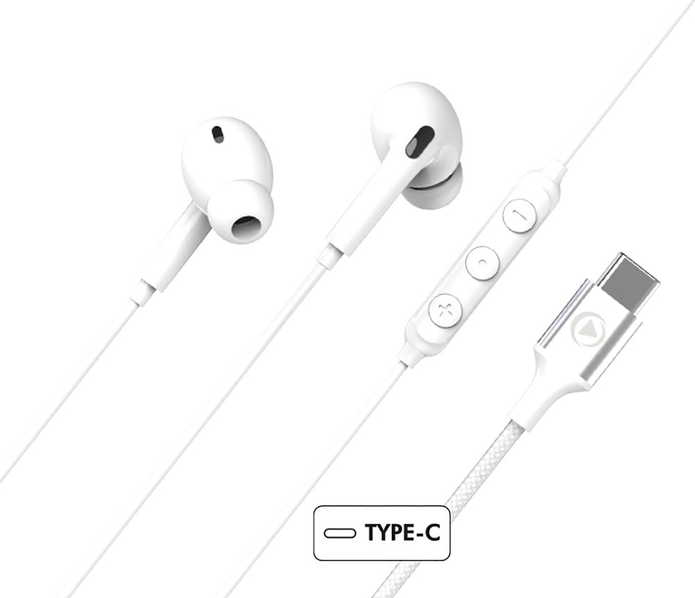 BIG BEN FPYKPINTRAUSBCW In-ear Headset - USB Type-C - White