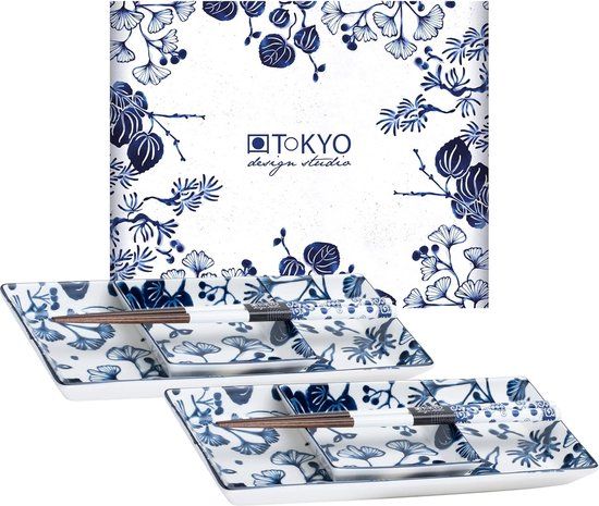 Tokyo Design Studio Flora Japonica sushi serviesset 6-delig