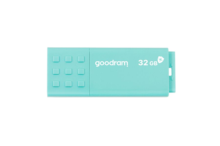 Goodram UME3 USB Flash Drive - 32GB - USB 3.2 Gen 1 - Turquoise