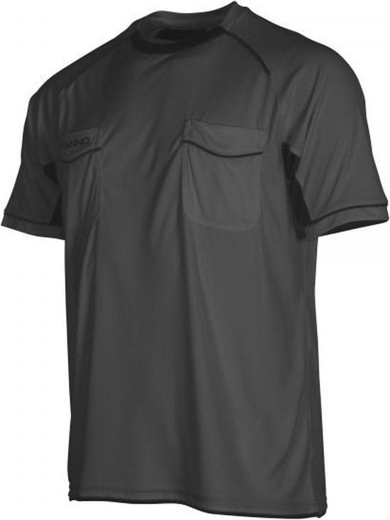 Stanno Bergamo Referee Shirt Korte Mouw - Grijs - Maat XL
