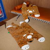 zeze Tiger Tapis multifonction en forme de tigre - Taille XL
