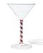 HEMA Verre À Cocktail 150 ml Canne de Noël (rouge)