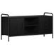 vidaXL - Meuble TV - 99 x 33 x 50 cm - Chêne noir Bois de placage