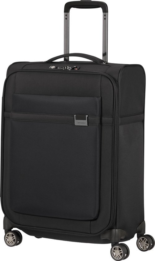 Samsonite Samsonite Airea Spinner 55 Strict black Zachte koffer Zwart