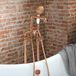 Hudson Reed Zandra Robinet bain douche îlot – Design industriel (Steampunk) – Avec douchette – Cuivre satiné