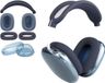 Apple AirPods Max Vervangset Oorkussens Hoofdbandhoes TPU Case Bescherming Siliconen Zweetbestendig Krashoudend Accessoire Earpads Bleu/Transparent/Noir