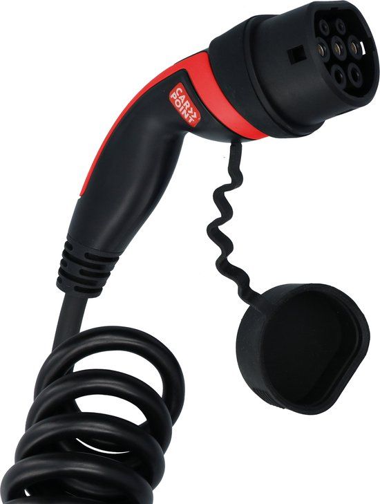 Carpoint Spiraalkabel type 2 - 3 fase 32A - 6 meter - 2,5 meter
