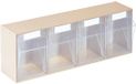 Lockweiler Transparant magazijn H 207 x B 600 x D 172 mm beige