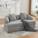 OKWISH Canapé-lit - 157 x 84 x 65 cm - Gris clair