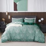 Ensemble de literie motif palmier tropical avec taies d'oreiller