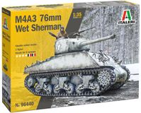 Italeri Modelbouwpakket Militaire voertuigen - 96440 M4A3 76mm “Wet” Sherman - Tank Plastic - 1:35 - Modelbouw