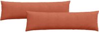 vidaXL Zitkussens 2 stuks Rood-oranje 145 x 40 cm Corduroy stof