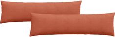 vidaXL Zitkussens 2 stuks Rood-oranje 145 x 40 cm Corduroy stof
