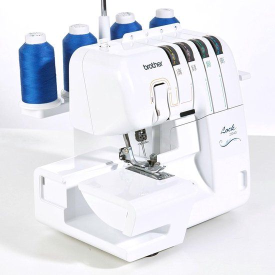 Brother 2104D Overlock - Wit - 4 steken - 850 steken per minuut