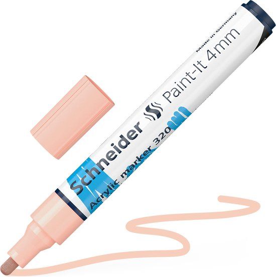 Schneider Schrijfwaren Schneider Paint-It 320 acrylmarker - Abrikoos - 4mm