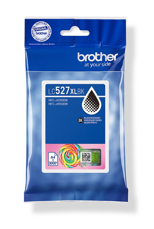 Brother LC527XLBK Zwart Inktcartridge - Origineel - Hoog (XL) rendement - 1 stuk(s)