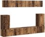 vidaXL TV-meubelset, 5-delig, antiek hout