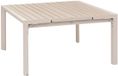 Hespéride Vierkante uitschuifbare tuintafel voor 10 personen van aluminium met houtlook ÉVASION