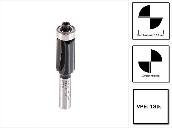 Bosch - Kantenfrezen 8 mm, D1 12,7 mm, L 25,4 mm, G 68 mm - Profielfrees - Hout
