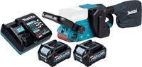Makita BS 001 GD201 Bande de ponçage sans fil 40 V max. 76 x 533 mm sans balai + 2x batterie 2,5 Ah + chargeur