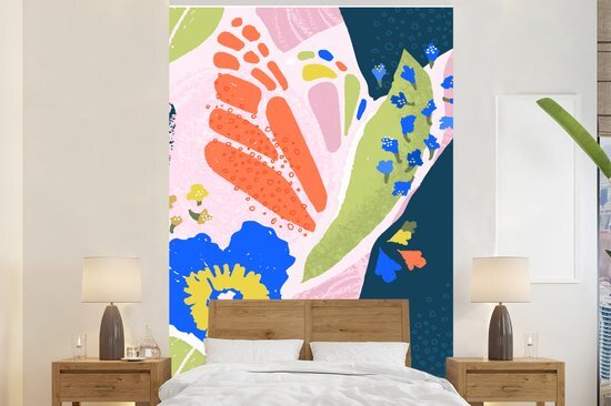 Nr1Wallpaper Behang - Fotobehang Bloemen - Patroon - Abstract - Breedte 195 cm x hoogte 300 cm