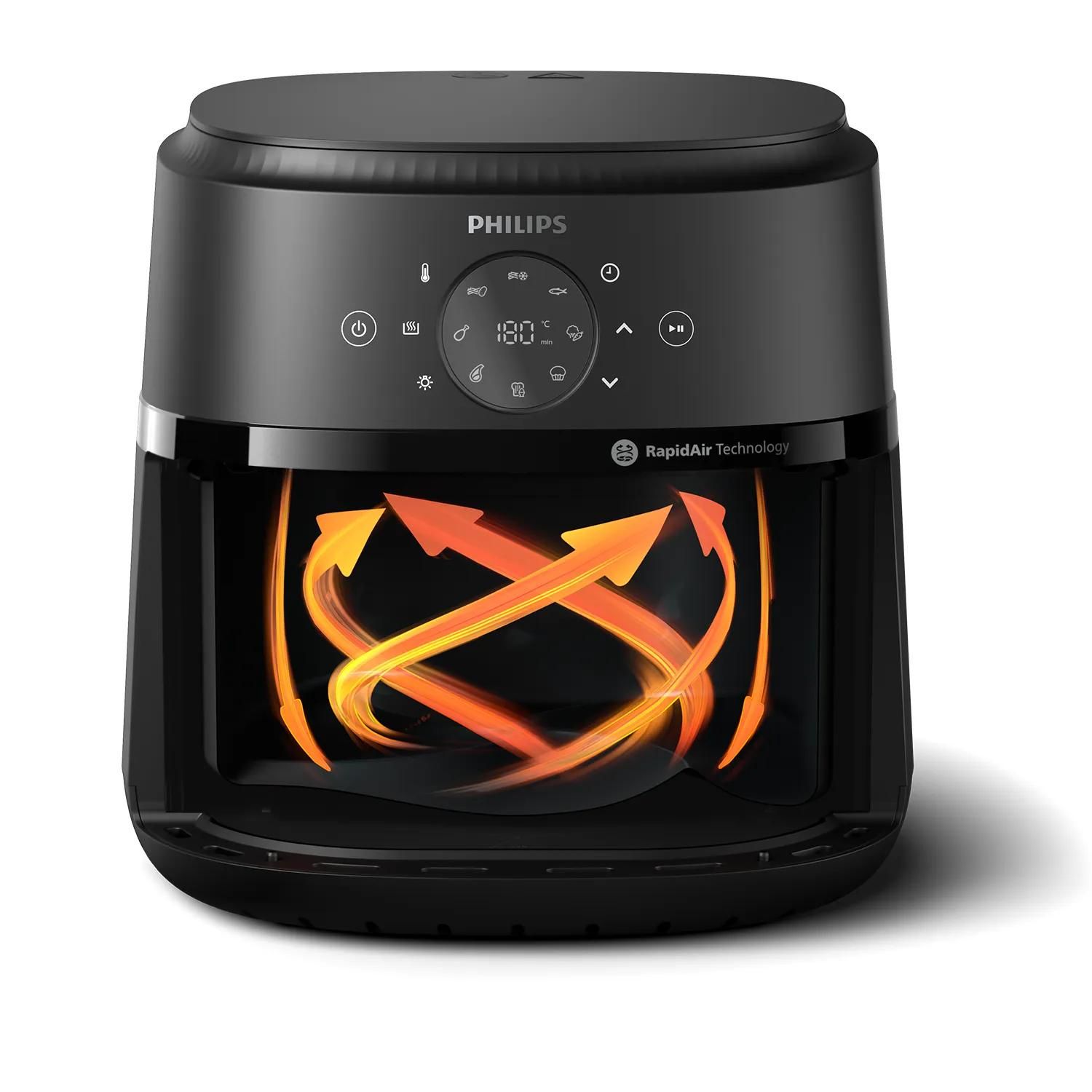 Philips 2000 Series Airfryer - 6.2L - 1700W - Black/Silver