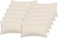 vidaXL Bouclé Kussensloop Crèmekleurig 40 x 80 cm (12 stuks)
