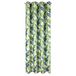 Eurofirany Hanna Blackout gordijn, jungle, bladeren met oogjes, stijlvolle en hoogwaardige gordijnen, glamour, slaapkamer, woonkamer, wit, groen, 140 x 250 cm
