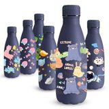 Vikaster MilkyBottle Thermosfles, 350 ml, BPA-vrij, roestvrij staal, lekvrij, voor kinderen