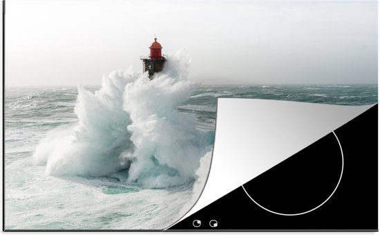 KitchenYeah® Inductie beschermer 77x51 cm - Vuurtoren van la Jument - Inductiebeschermer