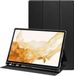 Selected by GSMpunt.nl Samsung Galaxy Tab S7 / S8 Hoes Luxe Tri-Fold Book Case Kunst Leer Zwart