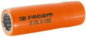 Facom Lange Doppen 1/2" Geïsoleerd 18mm