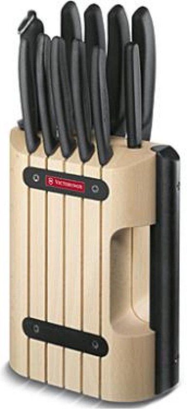 Victorinox Swiss Classic Messenblok 11-delig - Zwart - Beukenhout - 10 Messen